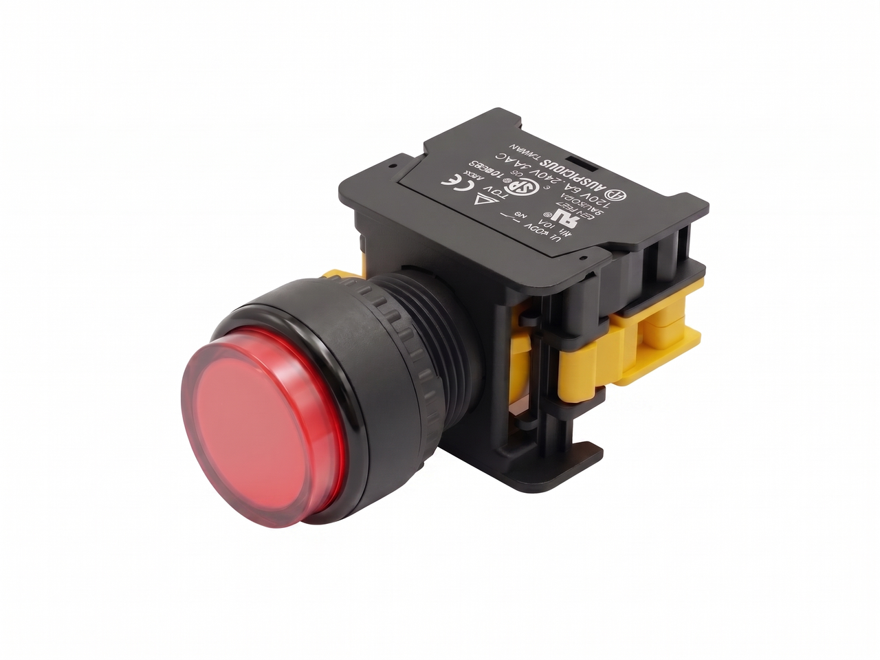 Auspicious LXL22 22mm Momentary Push Button Switch Illuminated LED