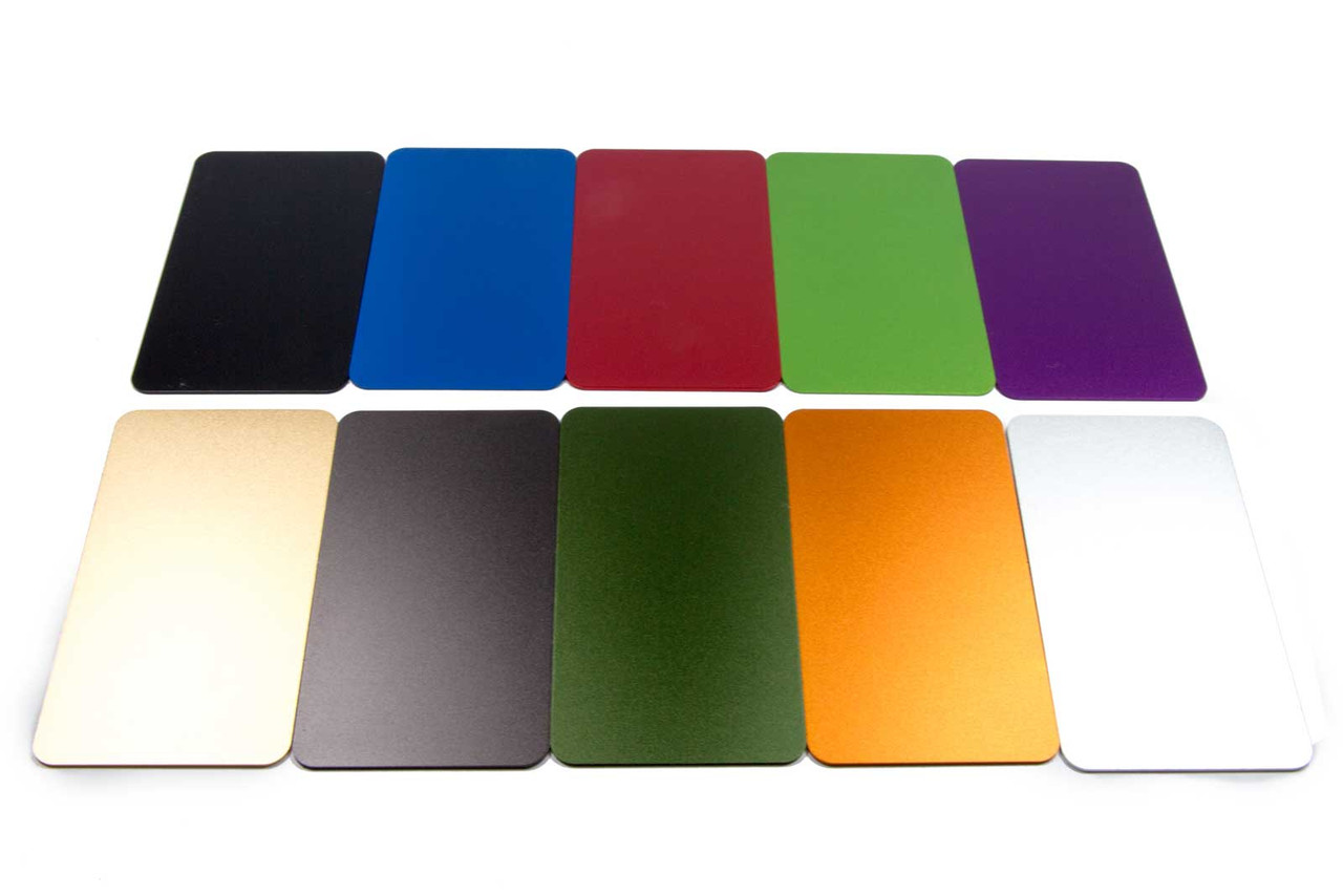 8mm SUPER THICK 100 Anodized Aluminum Business Card Blanks - Round