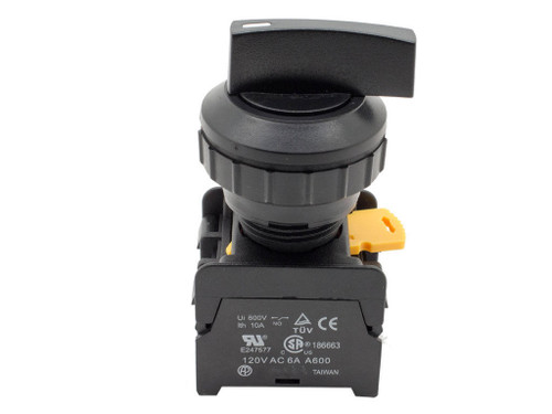 Auspicious LCS303 30mm Selector Switch Maintained 2NO Normally Open 3 Positions