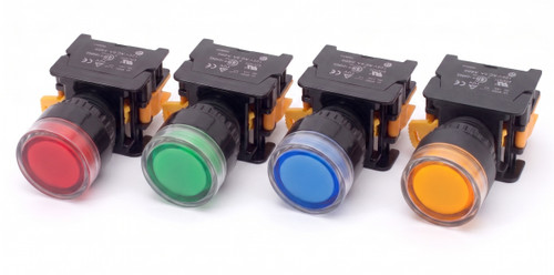 Auspicious LXG22 22mm Push Button Momentary Switch Illuminated LED, w/ Push Button Guard