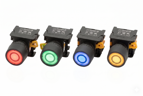 Auspicious PFL-22 22mm Push Button Latching Switch Illuminated LED