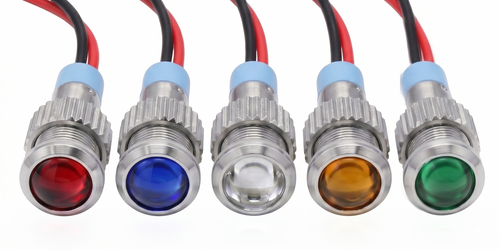 Alpinetech 6mm 1/4" 12V LED Metal Indicator Pilot Custom Dash Light Lamp