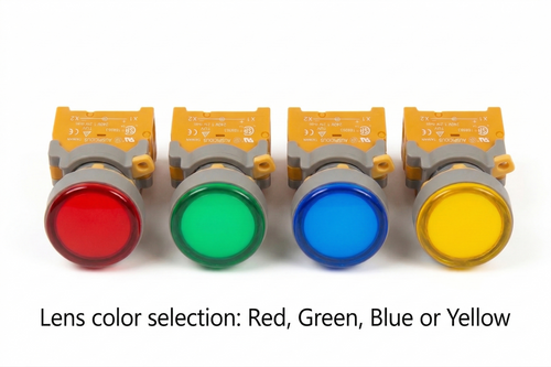 Auspicious  PLN-22  22mm 12V 24V 110V  AC/DC LED Pilot Panel Indicator Light