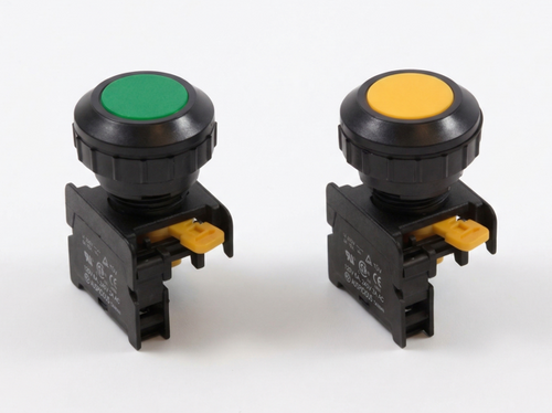 Auspicious XB30K 30mm Momentary Black Push Button Switch 1NO Non-Illuminate