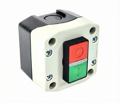 Alpinetech ON Off Double Push Buttons Control Station - Momentary Switch 1NC 1NO