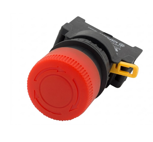 Auspicious LMS22 Red 22mm Emergency Stop Push Button Switch