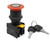 Auspicious EKS-22 Red 22mm Emergency Stop Push Button Switch Mushroom Key Reset