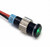 Alpinetech 6mm 1/4" 12V LED Metal Indicator Pilot Custom Dash Light Lamp with Black Bezel