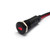 Alpinetech Black Bezel PLB12MS 12mm 1/2" 12V LED Metal  Indicator Dash Instrument Panel Light with Symbol  (Trunk Open)