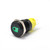 Alpinetech 16mm 5/8" Black Bezel LED Pushbutton Switch with Symbol (Headlight)