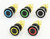19mm Momentary Black Pushbutton LED Light Switches (with LED Ring or Symbols)