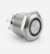 Alpinetech 16mm Anti-Vandal O-Ring LED 12V Momentary Stainless Steel Metal Push Button Switch Flat Top Shallow Depth