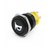 Alpinetech 16mm 5/8" Momentary Black Bezel LED Pushbutton Switch with Symbol (HORN) )