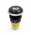 Alpinetech 16mm 5/8" Momentary Black Bezel LED Pushbutton Switch with Symbol (HORN) )