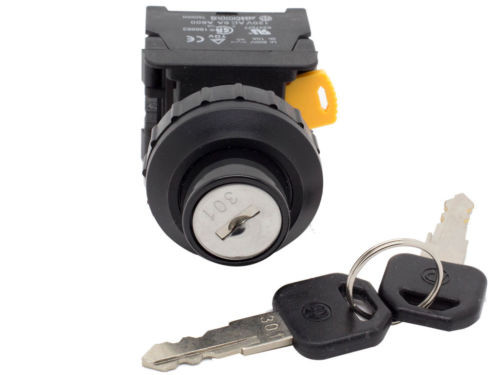 Auspicious KS303 30mm KEY Selector Switch Maintained 2NO 3