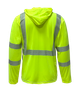 ANSI Class 3 Hi-Vis Safety T-Shirt UPF 50 , With Hood- Long Sleeve
