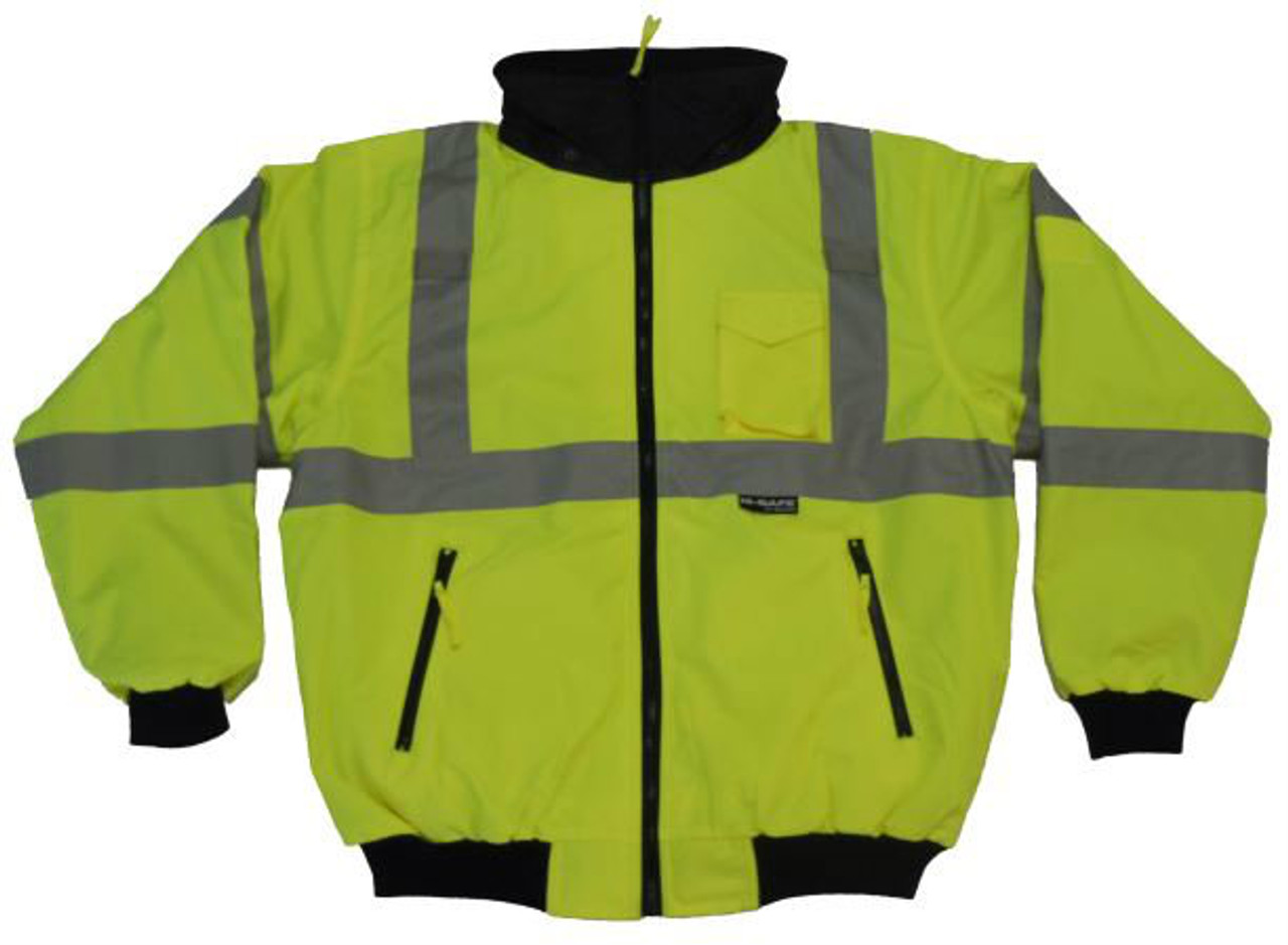 ANSI CLASS 3 SAFETY BOMBER JACKET - HSG Safety Supplies, Inc.