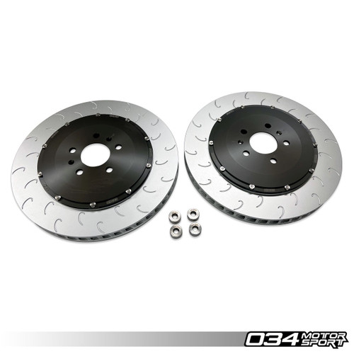 034 Motorsport STAGE 2 2-PIECE 390MM FLOATING FRONT BRAKE ROTOR UPGRADE KIT FOR AUDI R8 GEN 1 & GEN 1.5