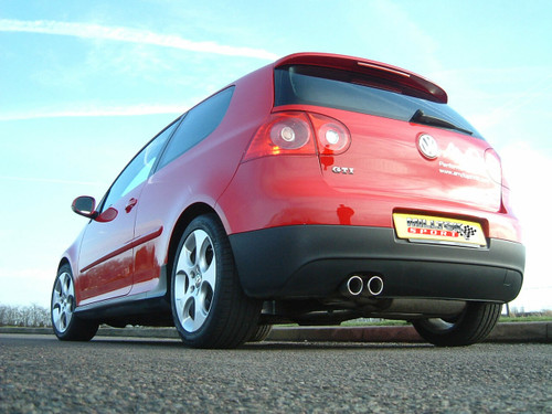 Milltek Resonated Turbo-Back Exhaust Including High-Flow Sports Cat With Polished Tips- VW Golf MK5 GTI 2.0T