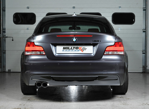 Milltek Non-Resonated Secondary Cat Back Exhaust - BMW 135i Coupe & Cabriolet N54/N55