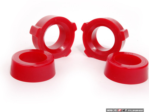 Spring Plate Poly Bushings - Red