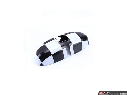 Checkered Flag Cover Rearview Mirror
