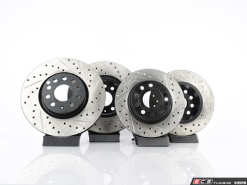 Front & Rear Drilled/Slotted Brake Rotor Kit (312x25/272x10) Front & Rear Drilled/Slotted Brake Rotor Kit (312x25/272x10)