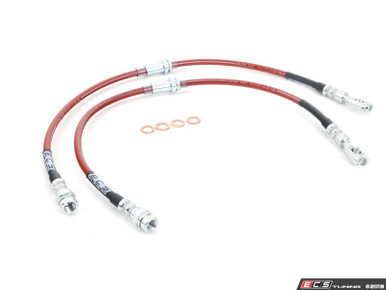 Exact-Fit Stainless Steel Brake Lines - Front | ES3525108