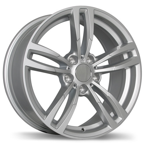 R163A 18x8.0 5x120mm +35 72.6mm | Gloss Siliver Finish
