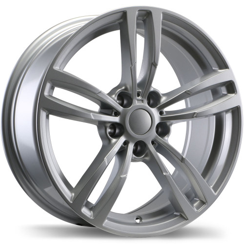 R163A 19x8.5 5x112mm +25 66.6mm | Gloss Siliver Finish