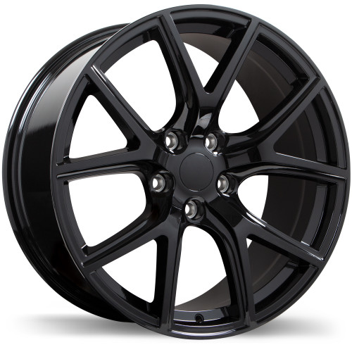 R217A 20x10.0 5x127mm +50 71.5mm | Gloss Black Finish