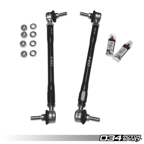 Dynamic+ Billet Adjustable Front Sway Bar End Links, E8X & E9X BMW (Non-M)