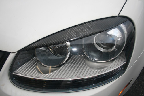 Carbon Fiber Headlight Eyebrows - VW MK5