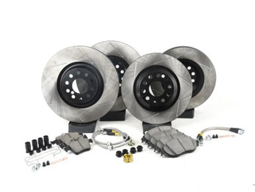 StopTech Sport Axle Pack Slotted Rotor; Rear | 977.34014R