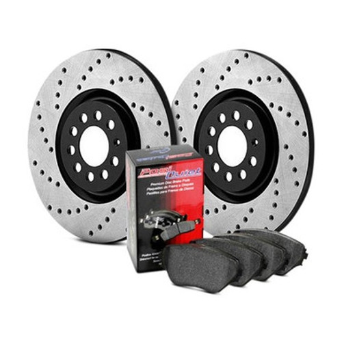 StopTech Street Axle Pack, Drilled, Rear Brake Kit | 939.35501