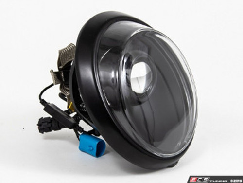 911/930/964 LED Headlight Conversion Set - Black Reflector, Clear Lens, Black Trim Ring