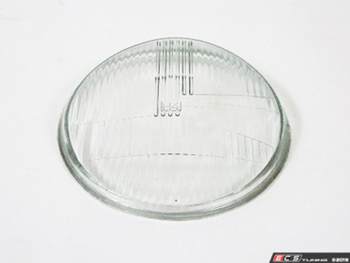 Replacement Headlight Lens - Fluted Asymmetrical H4 - Priced Each