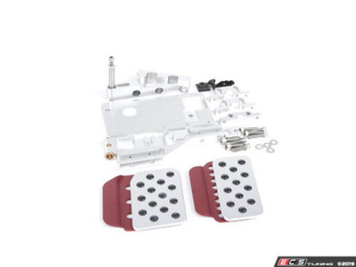 Adjustable Gas Pedal - Silver Pedal / Red Extension
