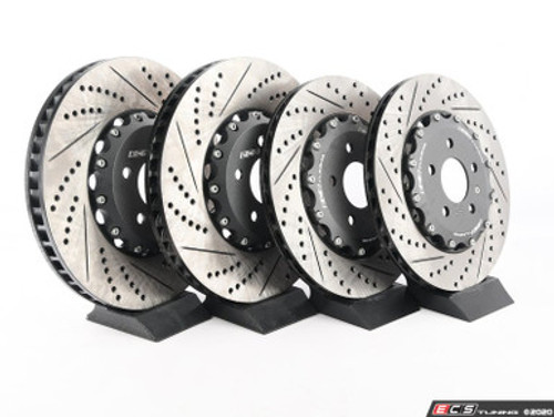 Front & Rear 2-Piece Brake Rotor Kit - No Pads