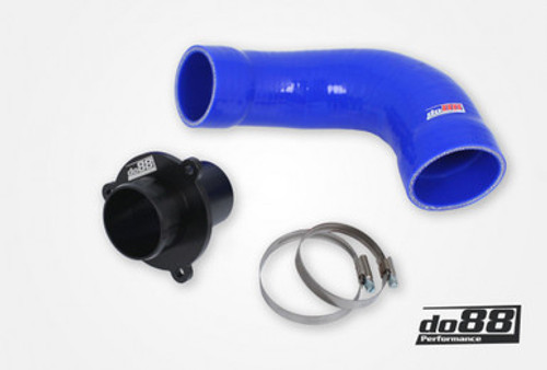 VAG 1.8/2.0 TSI (MQB) Turbo Muffler Delete, do88 Pressure pipes, Blue hose