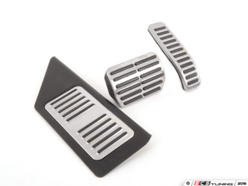 Brushed Stainless Pedal Set - With Rennline Dead Pedal