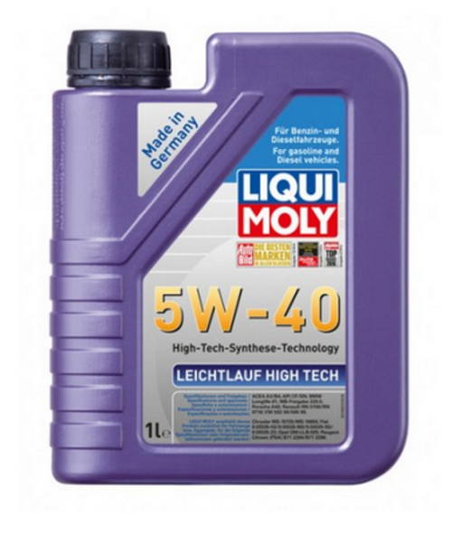 LIQUI MOLY Leichtlauf High Tech 5W40 Engine Oil - 1 LITER