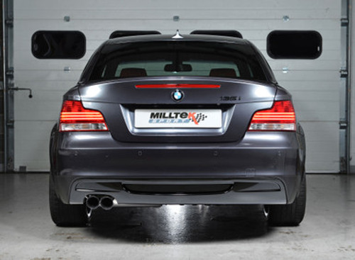Milltek Turbo-back Exhaust with Secondary Hi-Flow Sports Cats - BMW 135i Coupe & Cabriolet N54 | SSXBM950