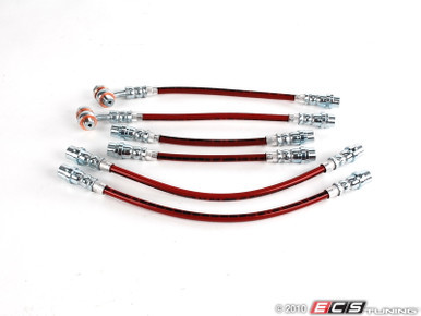 Front & Rear Exact-Fit Stainless Steel Brake Lines - Kit | ES1831948