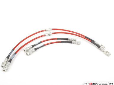 Front & Rear Exact-Fit Stainless Steel Brake Lines - Kit | ES2500893