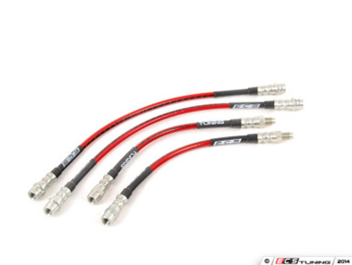 Front & Rear Exact-Fit Stainless Steel Brake Lines - Kit | ES2748075