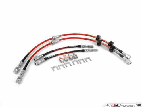 Front & Rear Exact-Fit Stainless Steel Brake Lines - Kit | ES2848046