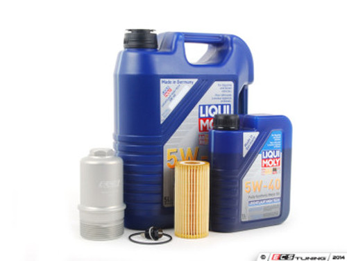 Oil Service Kit - With Magnetic Drain Plug & Silver Billet Aluminum Oil Filter Housing