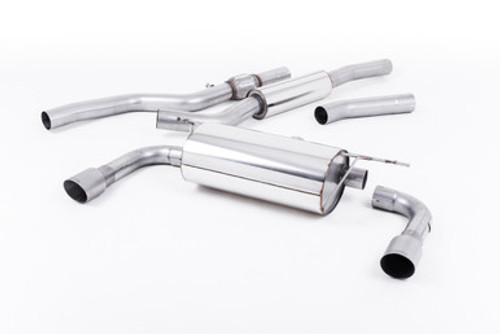 Milltek Resonated 3" Cat Back Exhaust - Twin 90mm Titanium Tips - F32 428I Coupe - Automatic - N20 Engine Milltek Resonated 3" Cat Back Exhaust - Twin 90mm Titanium Tips - F32 428I Coupe - Automatic - N20 Engine