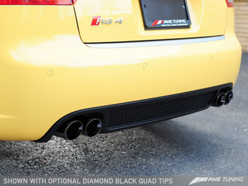 AWE Tuning RS4 Track Edition Exhaust - Diamond Black Tips